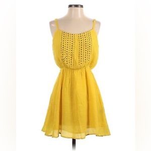 Lucca Couture Women Yellow Mini Dress (Size XS)